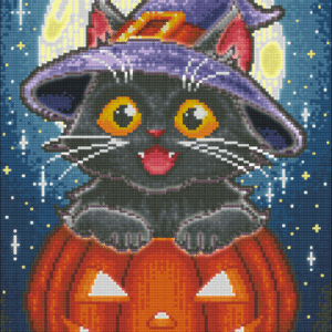 Happy Halloween Black Kitten